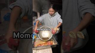 MOMO Party 🎊 🥟🥟 food trendingonshorts minivlog viralshorts cooking [upl. by Isnam263]