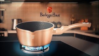 Berlinger Haus Metallic Line Rosegold Edition Saucepan Presentation BH1513N [upl. by Gerick]