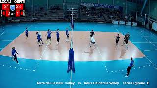 Terra Dei Castelli volley vs Adus Caldarola volley serie D girone B [upl. by Nylhtak]