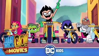 Time Cycles 🚲  Teen Titans GO To The Movies  dckids [upl. by Ynove]