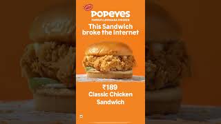 The Sandwich that broke the Internet  Classic Chicken Sandwich  Popeyes [upl. by Dasha]