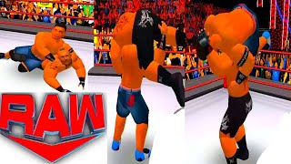 John Cena fights Brock Lesnar after what Brock lesnar did in gauntlet match [upl. by Rimisac504]