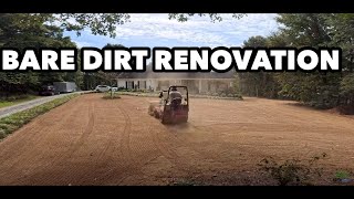 Turf Type Tall Fescue Bare Dirt Lawn Renovation Start to Finish How a Lawncare Business Does It [upl. by Oriaj]