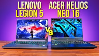 Best MidRange 16quot Gaming Laptop Lenovo Legion 5i vs Acer Helios Neo 16 2024 [upl. by Alfonzo859]