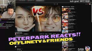 Peterparktv Reacts to Offlinetv amp Friends  psychological warfare [upl. by Voletta968]