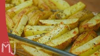 PATATAS AL HORNO  Muy fáciles para guarnición [upl. by Tioneb230]