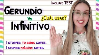 GERUNDIO vs INFINITIVO en INGLES Fácil Practico Eficiente Gerund vs Infinitive [upl. by Porett292]