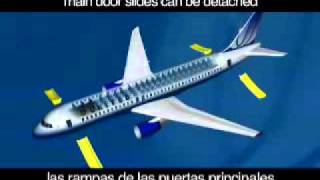 United Airlines Safety Video A320 Domestic [upl. by Almeria]