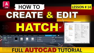 AutoCAD Hatch Command  AutoCAD Gradient Hatch [upl. by Atin77]