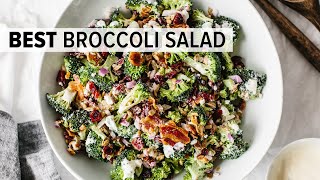 BROCCOLI SALAD  the perfect party salad recipe [upl. by Roderic]