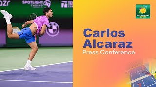 Round 2 Carlos Alcaraz Press Conference March 8th  Indian Wells 2024 [upl. by Ahcarb]