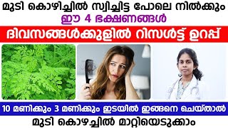 മുടികൊഴിച്ചിൽ പൂർണമായി മാറ്റാൻ  ഇങ്ങനെ ചെയ്താൽ മതി ദിവസങ്ങൾക്കുള്ളിൽ റിസൾട്ട് കിട്ടും  DrBaghya [upl. by Grearson107]