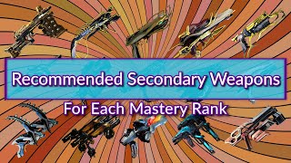 Warframe  Recommended Secondary Weapons for Each Mastery Rank Updated 2022 Version [upl. by Carilyn]