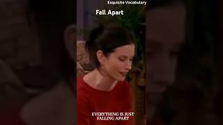 PHRASE FALL APART english learnenglish wordoftheday phrasesinenglish friends funny monica [upl. by Eatnwahs791]