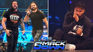 Seth Rollins Joins Roman Reigns And Usos Against Solo Sikoas Bloodline On SmackDown 2024  JeySeth [upl. by Morris]