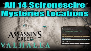 Assassins Creed Valhalla All Sciropescire Mysteries Location guide [upl. by Ekram]