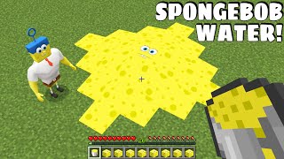 I TURNED SPONGEBOB INTO WATER in Minecraft  Gameplay  Coffin Meme [upl. by Sakovich]