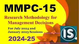 IGNOU MMPC15 Solved Assignment 202425 for July 2024 and January 2025 Session [upl. by Matthei338]