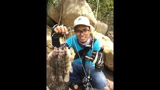 Casting Ikan kerapu orangespotted grouper di Penang l Cara pasang soft plastic [upl. by Cirred]