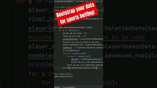 Create Sports Betting Models with Small Data sportsbetting python sportsbettingtips [upl. by Atilemrac441]