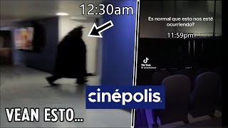 Algo EXTRAÑO ESTÁ PASANDO en CINEPOLIS en LA ULTIMA FUNCION aparecen grabaciones [upl. by Hareehat]