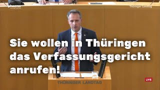 Die Superdemokraten wollen in Thüringen den Verfassungsgerichtshof anrufen [upl. by Nahraf]