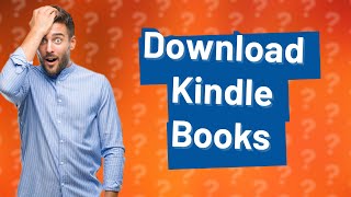 Why cant I download Kindle books on my iPhone [upl. by Dredi]