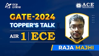 GATE 2024 Topper Raja Majhi AIR1 EC ACE Online Student  Toppers Talk with AK Sir  ACE Online [upl. by Dehlia]