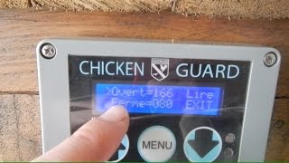 Réglage des niveaux lumineux sur le portier automatique chicken Guard [upl. by Otha]