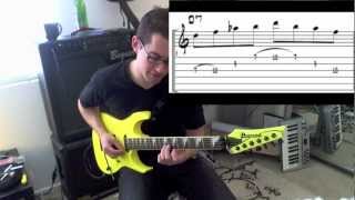 Diminished Neoclassical Lesson Yngwie Malmsteen Inspired [upl. by Shutz]