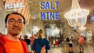 4k Poland Wieliczka Salt Mine Full Tour English guide 2022 July [upl. by Ahsaetan804]