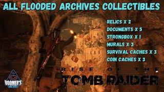 Flooded Archives Collectibles  Rise of the Tomb Raider [upl. by Clarissa273]