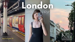 back to school vlog 🌸📁🖇️ move back to london with me freshers week king’s college london [upl. by Yablon]