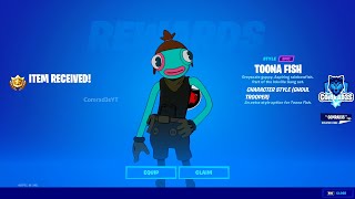 How to unlock Ghoul Trooper Toona Fish Fortnite  Find bottles of Ghoulish Green in Shanty Town [upl. by Juanne309]