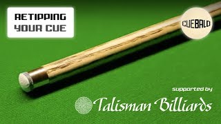 How to ReTip  Change Your Snooker Cue Tip  Ferrule Restoration [upl. by Ainod912]