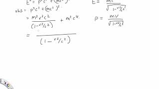 Relativistic Energy Equation [upl. by Nillor]