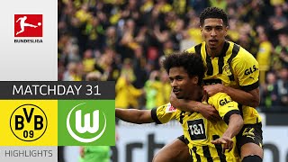 Big STATEMENT from BVB  Borussia Dortmund  VfL Wolfsburg 60  Highlights  Bundesliga 2223 [upl. by Talanian]