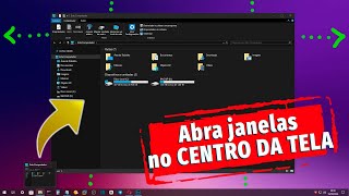 Como Abrir JANELAS NO CENTRO da tela no PC [upl. by Ynnek]