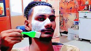 Face Fascial Tanveer Hair Cutting [upl. by Eizus]