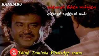 Rajini sad WhatsApp status ullukulla chakravarthi rajinikanth ilayarajasongs [upl. by Nylirem]