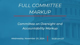 Full Committee Markup [upl. by Patti314]