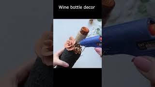 Wine bottle decor  Glass bottle decor idea [upl. by Blackington398]