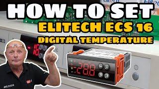 How to Program Elitech ECS 16 Digital Temperature Controller for Fridges and Freezers [upl. by Bozuwa]