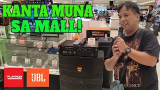 Mall concert muna  Platinum and JBL karaoke systems and Bluetooth speaker SM systems price check [upl. by Ayrad]