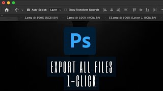 Export Multiple Images at Once in Photoshop Quick amp Easy Tutorial [upl. by Aicek324]