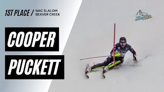 Cooper Puckett NAC SL Beaver Creek 121323 [upl. by Gentille]