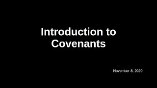 Introduction to Covenants [upl. by Rosinski803]