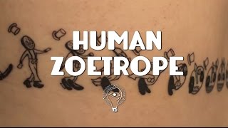 Human Zoetrope Tattoo Animation [upl. by Scoville]