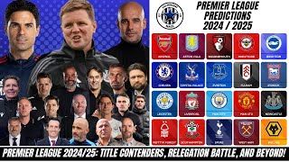 MY OFFICIAL PREMIER LEAGUE 202425 PREDICTIONS [upl. by Scutt]