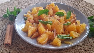 salade doranges recette végétarienne facile et rapide  salade marocaine [upl. by Lemert774]